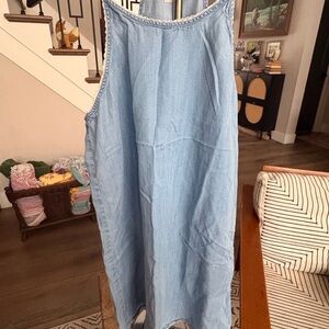 Paper Crane Sky Blue Denim Dress